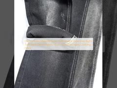 Tela de mezclilla para jeans, súper suave, elástica, de doble núcleo, sarga derecha, mezclilla negra, 10 oz, JSD3078A, tela para ropa de jeans