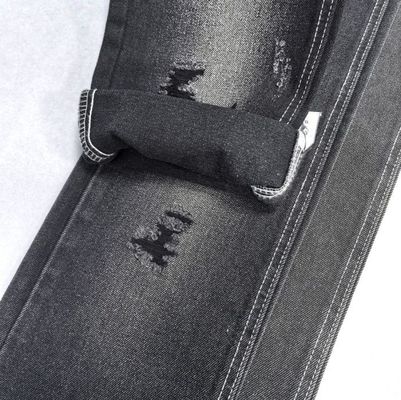 comprar Negro rígido 60% algodón poliéster tejido denim 25% poliéster 15% rayón 12.5 oz online manufacture