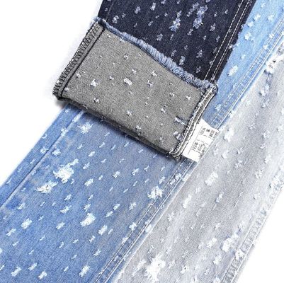comprar Nuevo diseño de ganchillo Jacquard Denim tejido vertical hilo de bambú no elástico Denim 9.5oz 180CM online manufacture