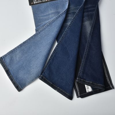comprar Tejido 8 oz de algodón poliéster espandéx denim estiramiento denim material azul oscuro online manufacture