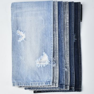 comprar 11.9 oz de algodón resistente a la contracción poliéster espandéx azul estiramiento de denim tela online manufacture