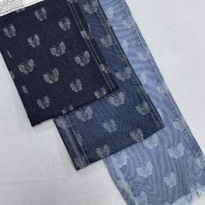 comprar Invierno otoño pesos pesados de denim de tela casual chaqueta de arco jacquard lavado diseño soporte de cuello niños twill diseño de lavado online manufacture