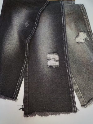 comprar Tejido denim de poliéster de algodón no elástico 68% de algodón estilo TWILL NEGRO/NEGRO JSD3268 para niños o vaqueros online manufacture