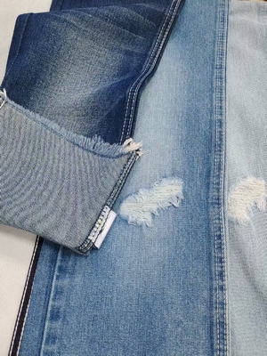 comprar Tela de mezclilla de rayón poliéster y algodón de 10.9 oz, INDIGO OSCURO JSD3337-1 para jeans de mujer o pantalones boyfriend online manufacture
