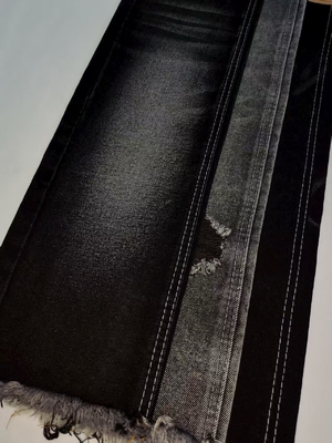 comprar Tejido vaquero de poliéster y algodón súper suave NEGRO/NEGRO 14.2oz A606A para ropa de jeans, mezclilla al por mayor online manufacture