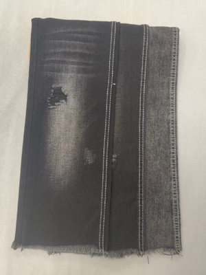 comprar 7.9oz Sin elástico Algodón Poliéster NEGRO/NEGRO Tejido denim de 180cm para venta al por mayor Denim12+12*16 JSD3104A online manufacture