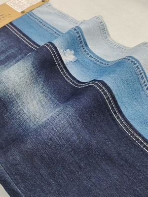 comprar 85% Algodón 15% Poliéster Tejido Denim No Elástico 8.3oz Índigo Oscuro JSD3104-1 online manufacture