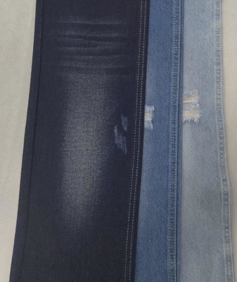 comprar 85% de algodón No elástico de algodón poliéster oscuro INDIGO 170 cm Tejido denim 8x7 JSD3258 online manufacture