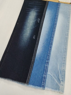 comprar Azul Gris algodón poliéster de alta calidad estirado Twill Estilo Denim Tejido 10*21/40+70 Construcción JSD3110C Para jeans online manufacture