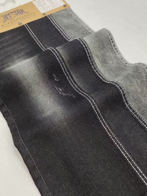 comprar Tejido vaquero de sarga NEGRO/BLANCO de alta elasticidad 72% algodón JSD3110B de 180 cm de ancho completo para vaqueros casuales online manufacture