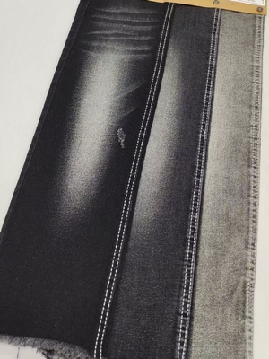 comprar Tejido vaquero de algodón poliéster elástico en 4 direcciones estilo sarga con construcción 10+10*16/70TR JSD3126A para ropa casual de jeans online manufacture