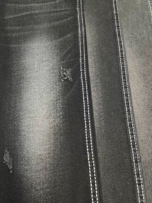 comprar 9.9oz Twill estilo débil estiramiento negro / negro tejido de denim con 180cm de ancho completo para los jeans online manufacture