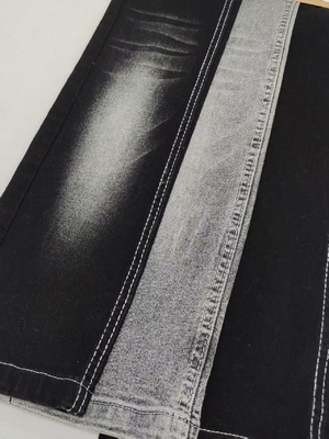 comprar Twill estilo súper suave 8.4 oz negro / negro tejido de denim con 12 * 21/70OE construcción para los vaqueros online manufacture