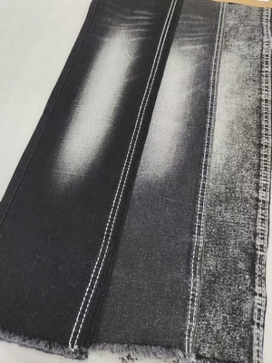 comprar Negro/Negro Twill estilo 9.7oz 68%Tejido de algodón denim con 10*21/70 Construcción para jeans online manufacture