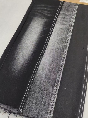comprar 9.6oz Tejido denim de alta elasticidad BLACK/BLACK Yarn Cross Slub 75% algodón con construcción 10+10/16*55 JSD3259A para vaqueros online manufacture