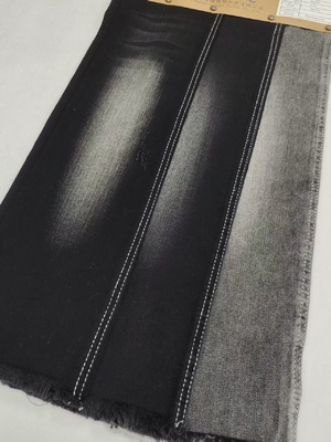 comprar Weak Stretch Dual-Core Siro Yarn Cross Slub  85%Cotton BLACKBLACK 10S Denim Fabric For Jeans Or Jacket online manufacture