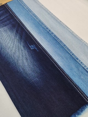 comprar Siro Yarn Cross Slub Estiramiento débil 85% algodón Tejido denim 8+8*10/40+70 construcción JSD3300 Para pantalones vaqueros o chaqueta online manufacture