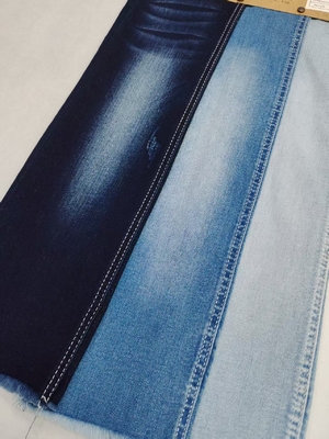 comprar Dual-Core Siro Yarn Cross Slub  85%Cotton Stretch Denim Fabric With 12+12*21/40+70 Construction JSD3280 For Jeans Or Coat online manufacture