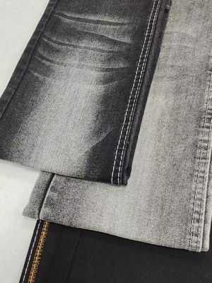 comprar 78% de algodón 11.8 oz de peso pesado Twill estilo negro/negro de alta estiramiento tejido de denim para el hombre jeans online manufacture