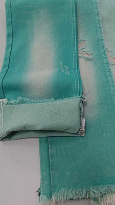 comprar Tela de mezclilla de sarga izquierda verde manzana de 10.6 oz 10x7 Sin elástico JSD3023FG para venta al por mayor de mezclilla online manufacture