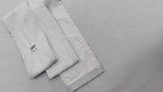 comprar Siro medio elástico 9.5oz Blanco/gris con anchura completa 178-180 cm Construcción 8.5+10×8/55/75 Tejido denim JSD3410-1 online manufacture