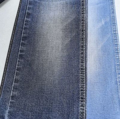 9.2 oz de peso medio 80% de algodón 160 cm INDIGO oscuro de alta extensión tejido denim JSD3140 buena calidad