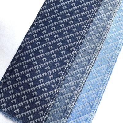 Diseño de flores y rayas de tela impresa Jacquard Denim no elástico 9.5oz 180cm 70' 71