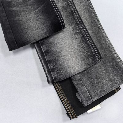 70%C 28%P 2%S Tejido pesado de denim para hombre 11.2OZ Negro