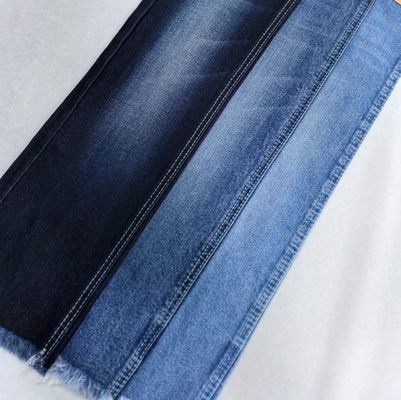 Denim de algodón de alto estiramiento tela de denim de espandéx de 11,3 oz azul oscuro