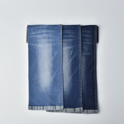 Tela de poliéster de algodón resistente a la contracción de SPANDEX DENIM QY036-10
