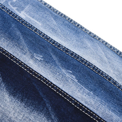 Tejido de algodón azul oscuro poliéster espandéx estiramiento de denim QY040 8.5 oz para jeans