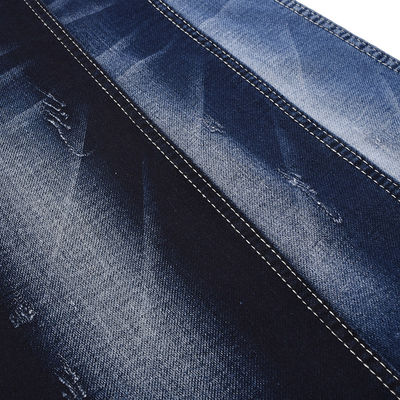 87% de algodón 12% de poliéster 1% de espandéx resistente a la contracción falso de punto denim 8.4 oz 57 