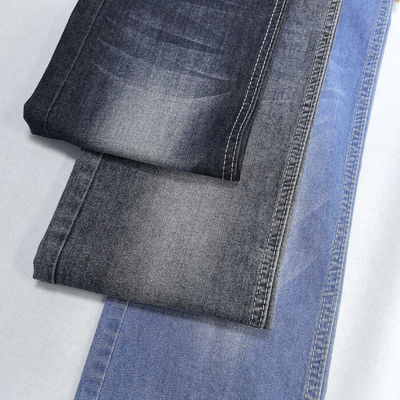 Tejido vaquero elástico de algodón T400 azul oscuro de 16S, 8 oz JSD3062, con 86,5% algodón y 13,5% T400