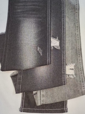 9.8OZ Tejido de algodón poliéster denim no elástico estilo TWILL NEGRO/NEGRO JSD3267 para jeans de moda