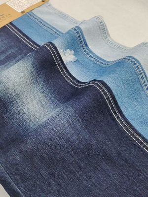 85% Algodón 15% Poliéster Tejido Denim No Elástico 8.3oz Índigo Oscuro para vaqueros de mujer