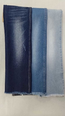 98% de algodón 2% de spandex INDIGO oscuro 12+11*16/55D tejido elástico de denim JSD1013-1 para jeans de moda